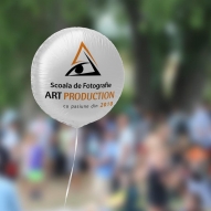Balon heliu Brasov folie rotund personalizat logo sau mesaj diferite culori