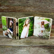 Set 3 fotografii imnprimate pe lemn 10x15 personalizate
