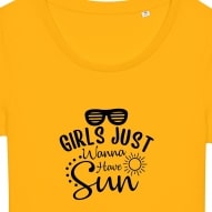 Tricouri personalizate cu mesaj girls just wanna