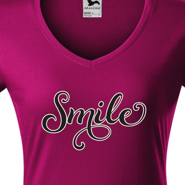 Tricouri personalizate cu mesaj smile