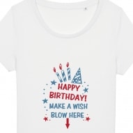 Tricouri personalizate cu mesaj happy birthday