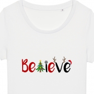 Tricouri personalizate cu mesaj believe