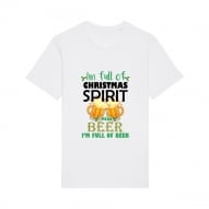 Tricouri personalizate de Craciun cu mesaj i'm full of christmas spirit